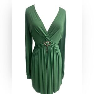 Vertigo Paris Green Long Sleeve Mini Dress Size Medium